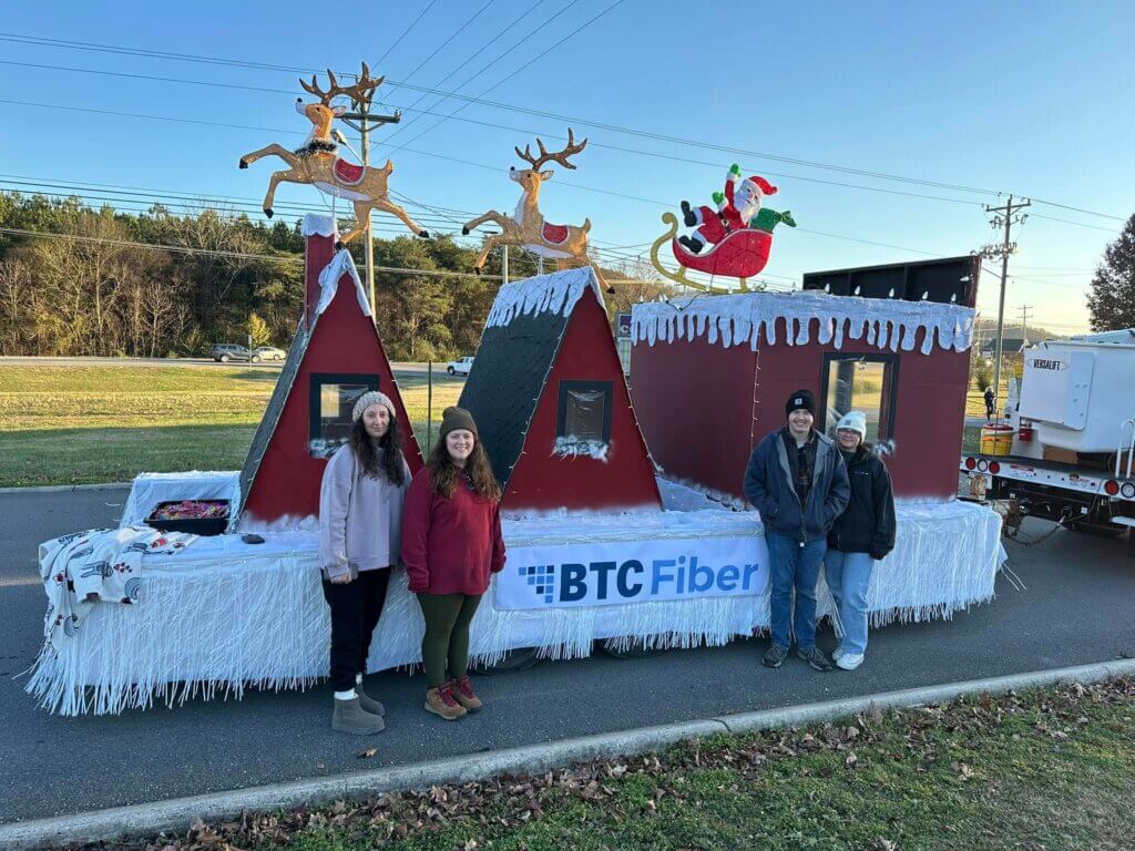 BTC Float in Dunlap Christmas Parade