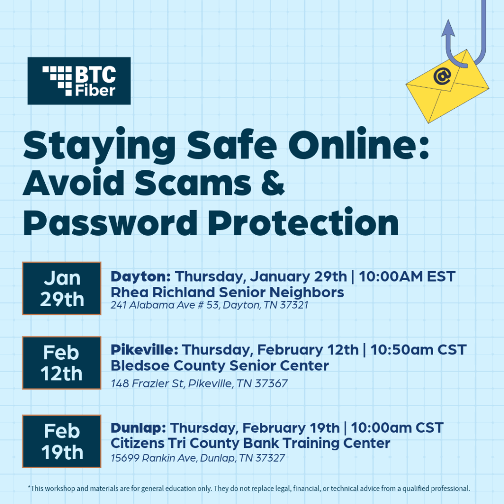 Staying safe online workshops